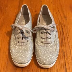 Gray Keds with White Dots